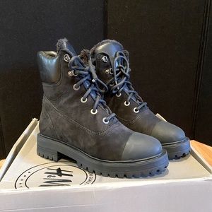 H&M Suede combat boots